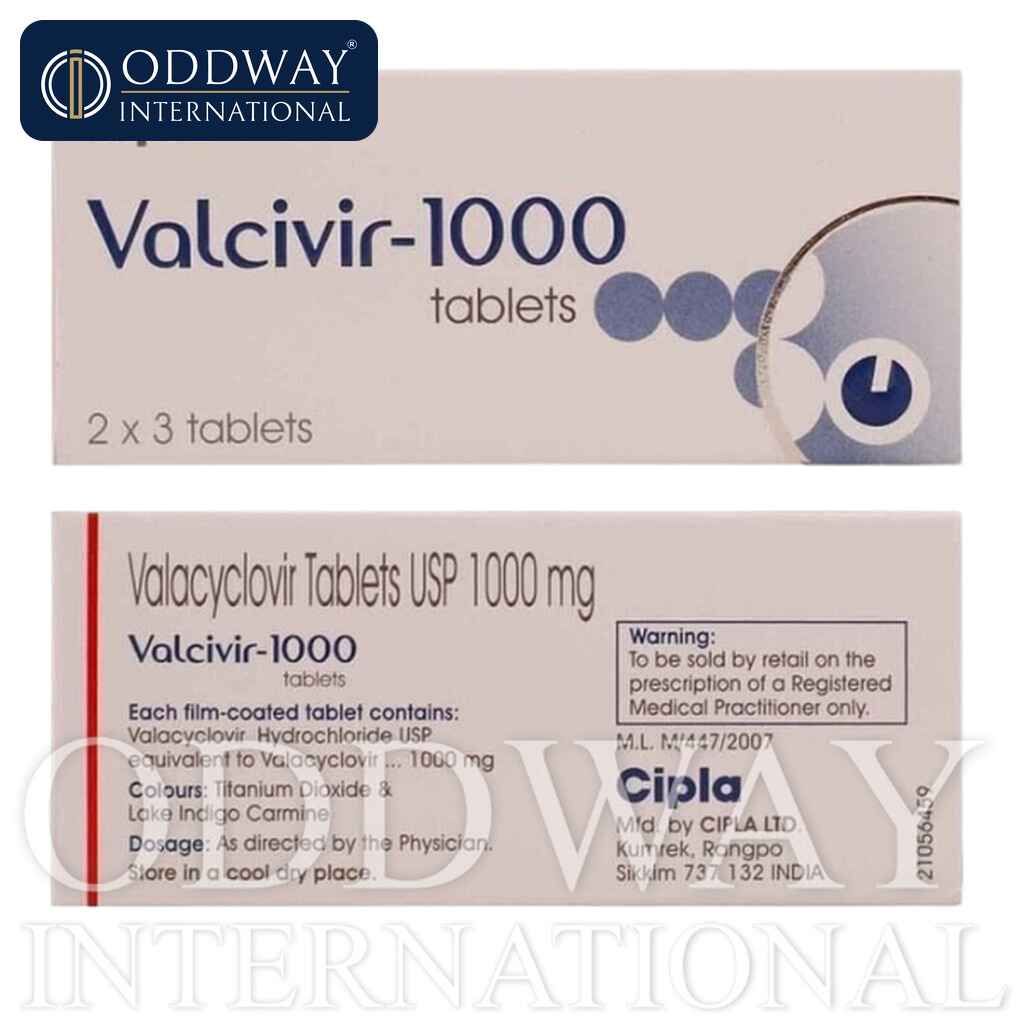 Valacyclovir 1 gm Tablet wholesale supply for exporters and distributors
