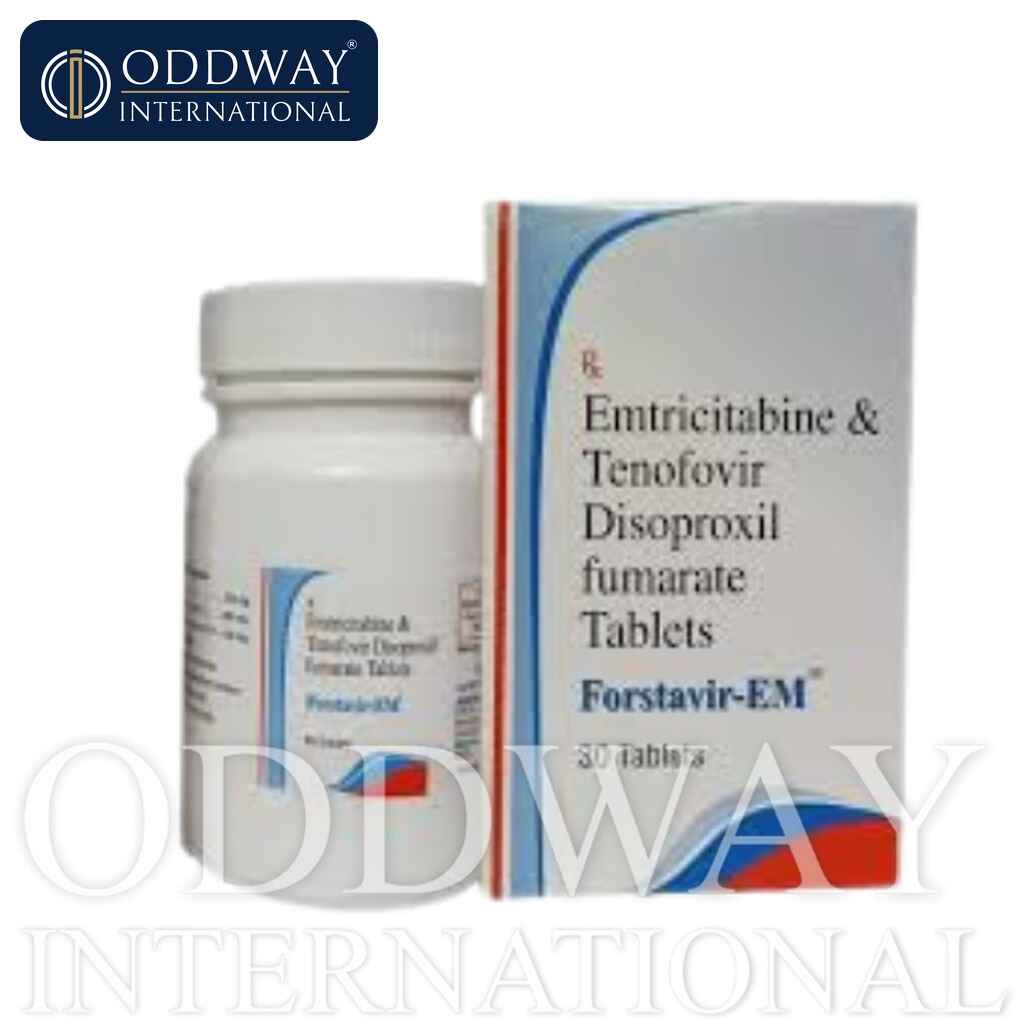 Emtricitabine 200 mg-Tenofovir Disoproxil Fumarate 300 mg Tablet Emtricitabine 200 mg-Tenofovir Disoproxil Fumarate 300 mg Tablet