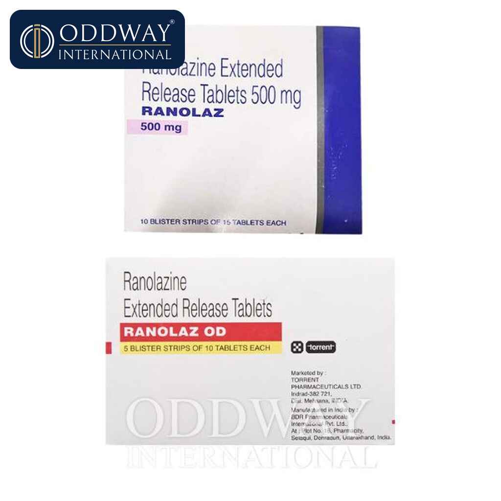 Ranolazine 500 mg Tablet wholesale export supply from India