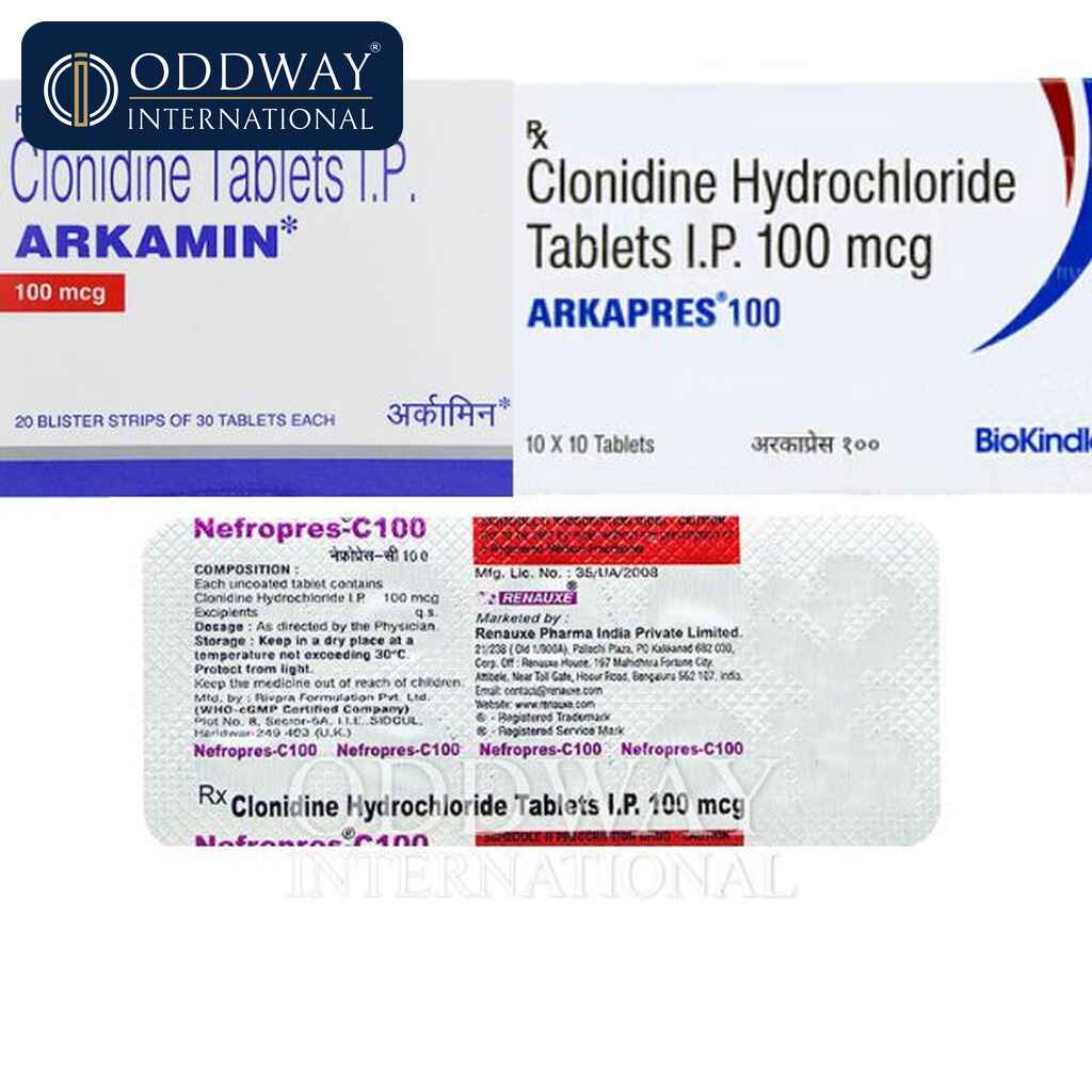 Clonidine 0.1 mg Tablet Supplier Clonidine 0.1 mg Tablet supplier for wholesale procurement