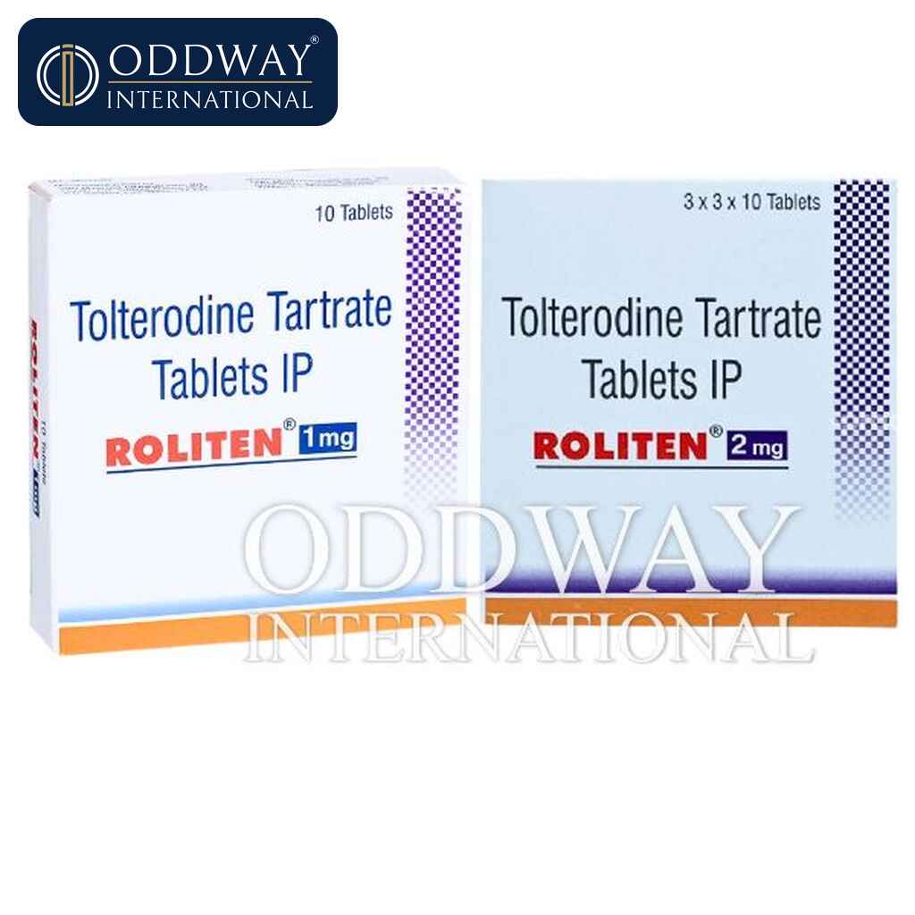 Tolterodine 4 mg/2 mg Tablet wholesale supply for B2B pharmaceutical buyers
