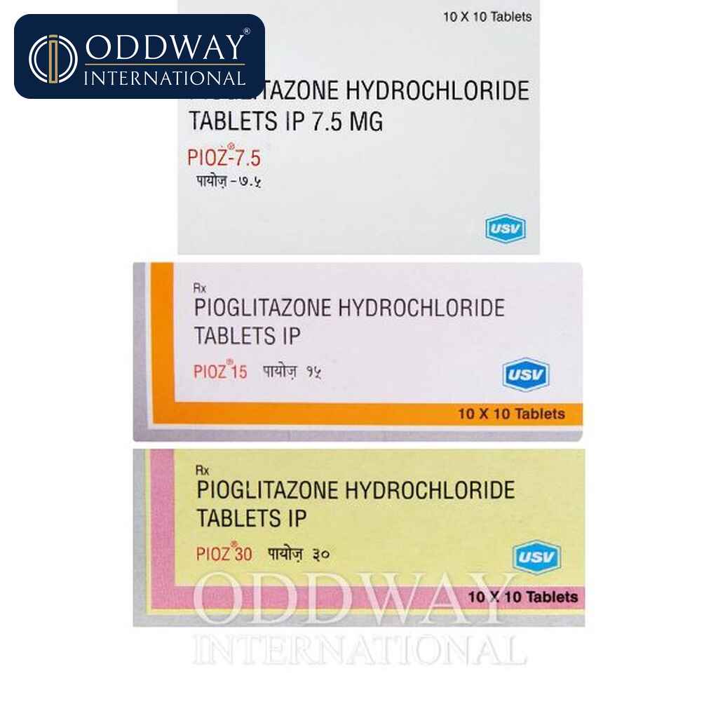Pioglitazone 15 mg Tablet wholesale supply for exporters and distributors