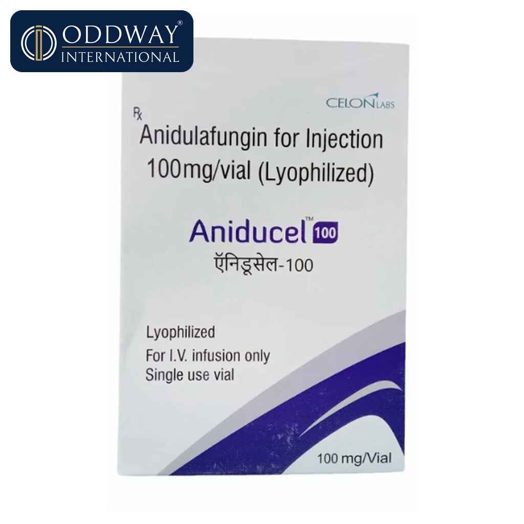 Anidulafungin 100 mg Injection wholesale supply for hospitals and importers