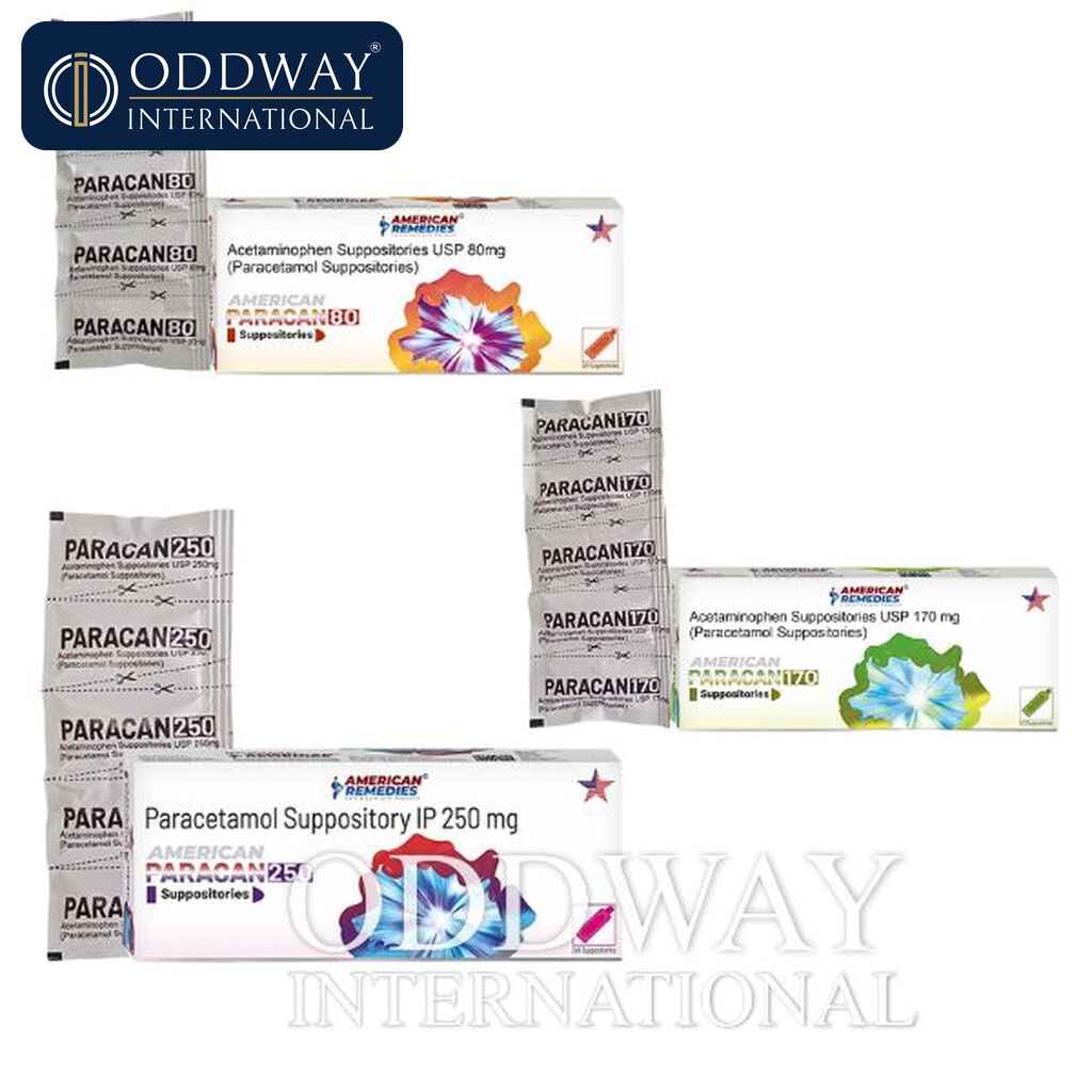 Paracetamol suppository export supply from India with documentation support