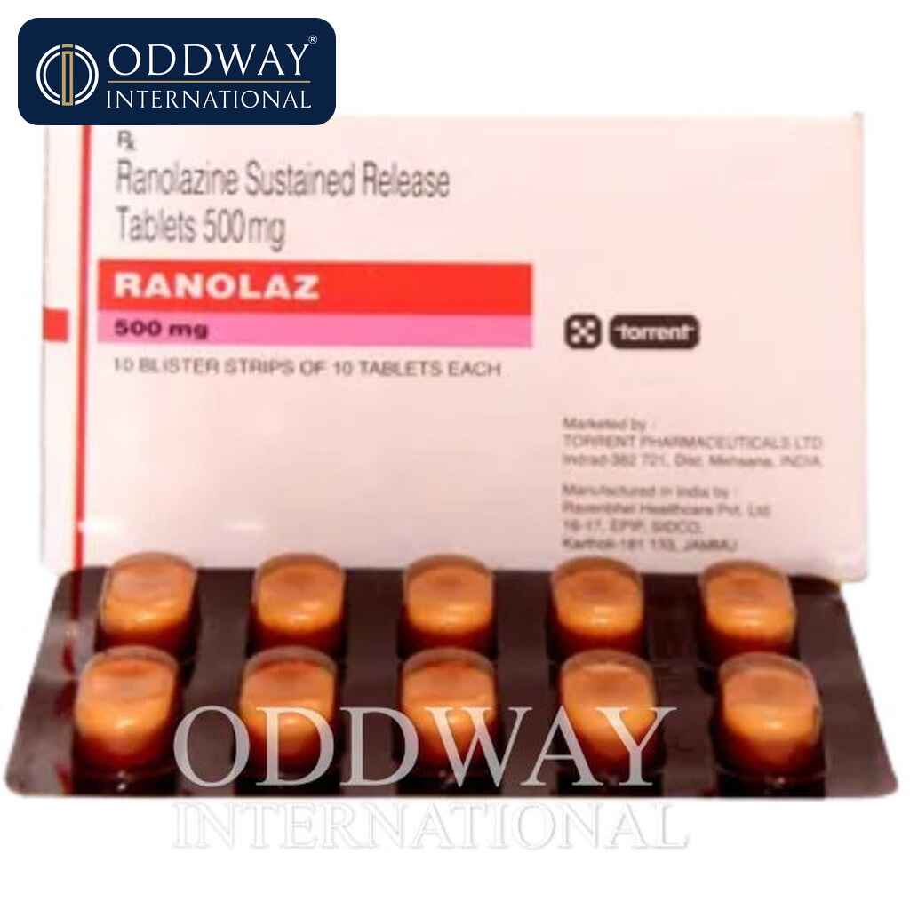 Ranolaz 500 mg Tablet wholesale supply for importers