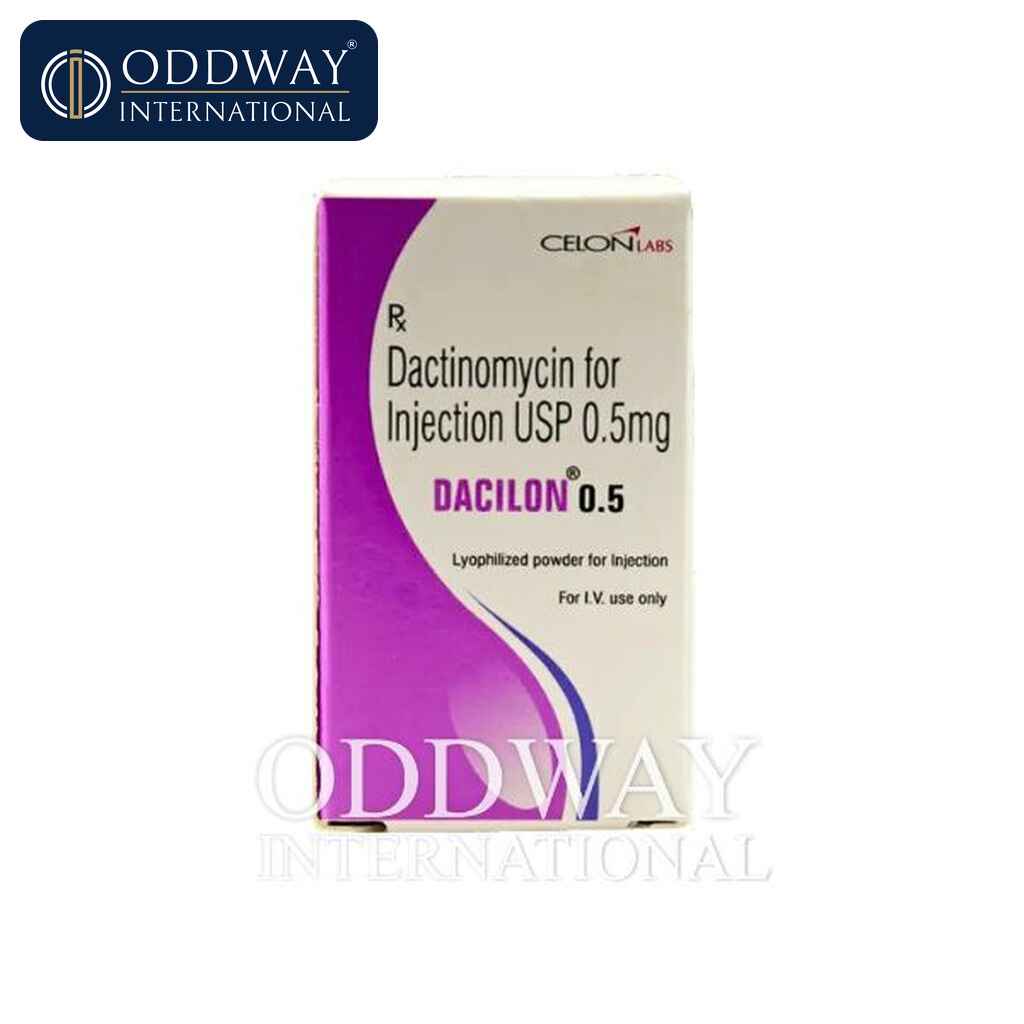 Dactinomycin 0.5 mg Injection vial for wholesale export supply