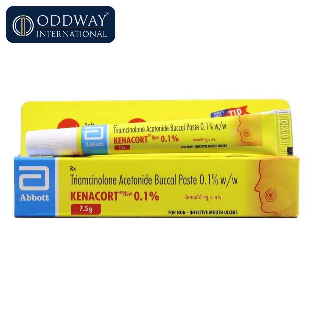 Triamcinolone acetonide 0.1% dental paste for buccal use