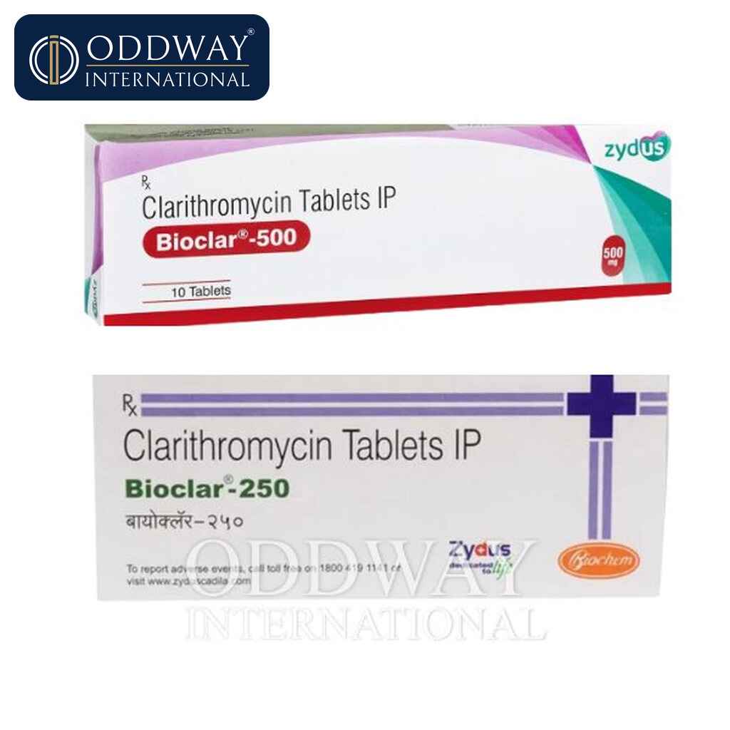 Bulk supplier Clarithromycin 500mg/250mg Tablets