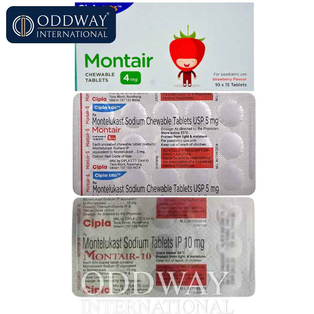 Montelukast 10 mg Tablet wholesale supply for importers