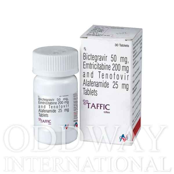 Box and bottle of Taffic Tablet