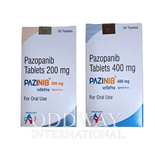 packs of Pazopanib 400 Pazopanib 200 tablets