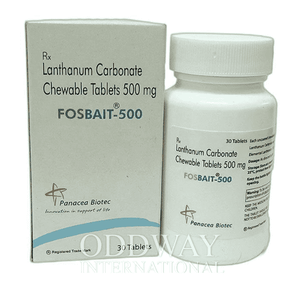 Lanthanum carbonate chewable tablets