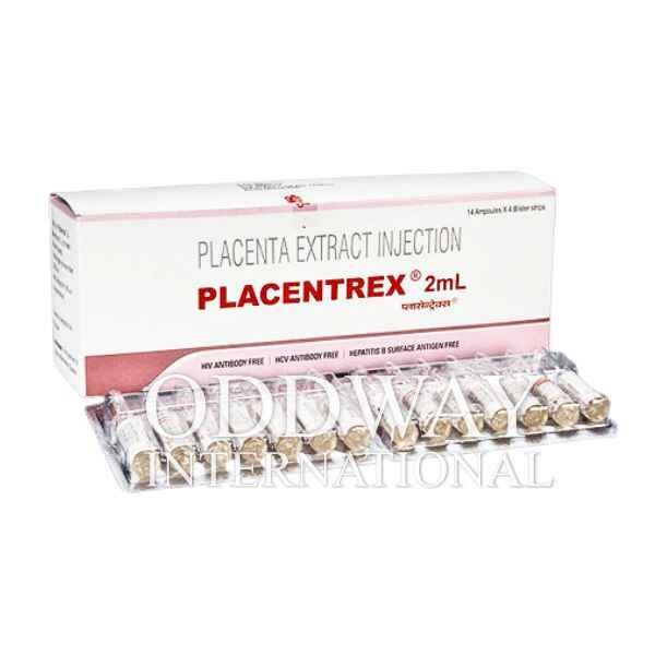Placentrex injection supplied for regulated institutional and clinical use