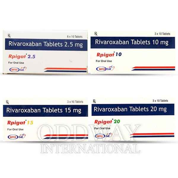 Rivaroxaban Tablet wholesale export packaging with batch and expiry details