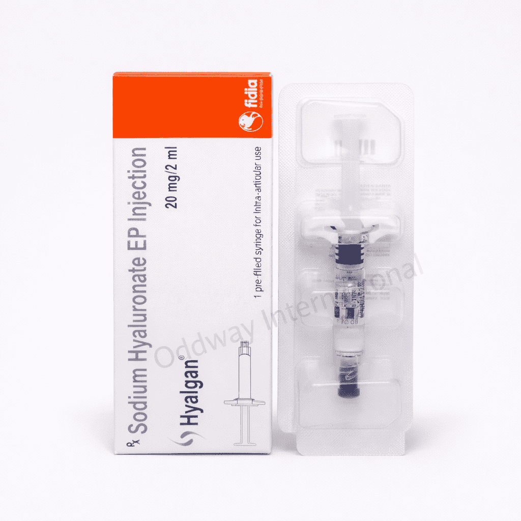 Hyaluronic acid injection vial packaging