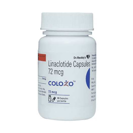 Generic Linaclotide capsule bottle supplied internationally by Oddway International.