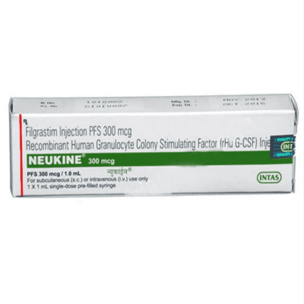 Neukine filgrastim injection Neukine 300 mcg Injection – Filgrastim pre-filled syringe pack
