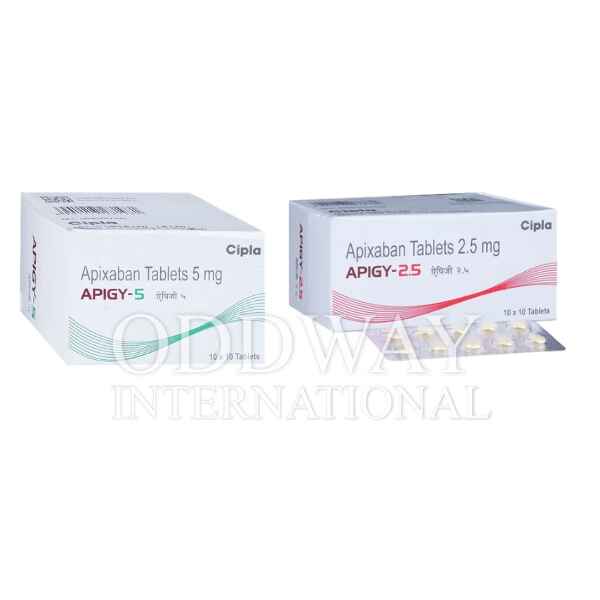 Order Apigy tablets at lowest price Apixaban tablets