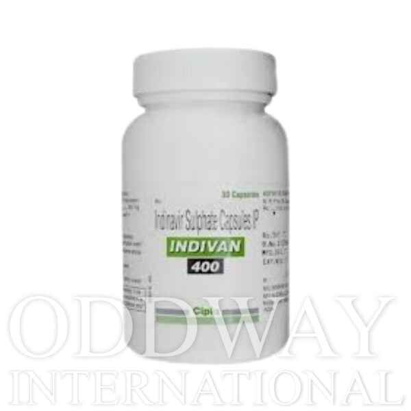 bottle of Indinavir tablets