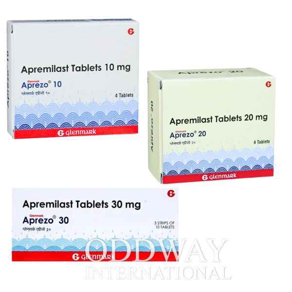 Boxes of Aprezo 30 mg and Aprezo 20 mg and Aprezo 10 mg Tablet