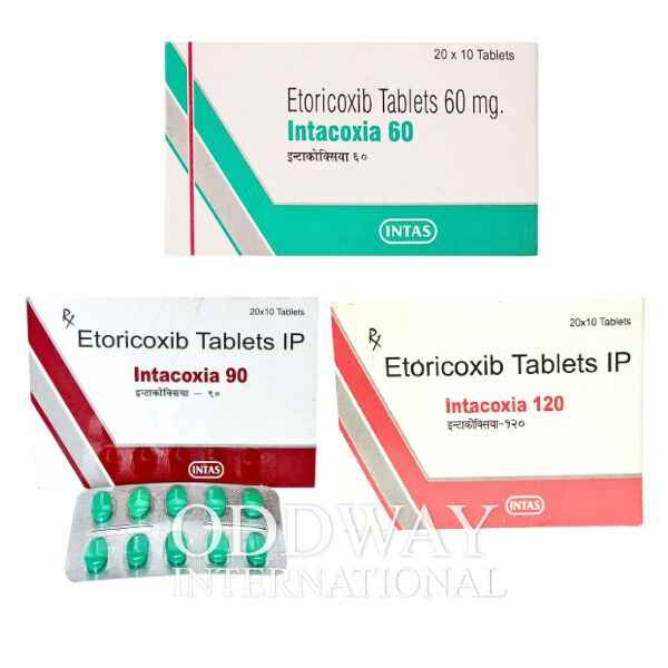 box of Etoricoxib 90 mg, etoricoxib 60 mg​, etoricoxib 120 mg​