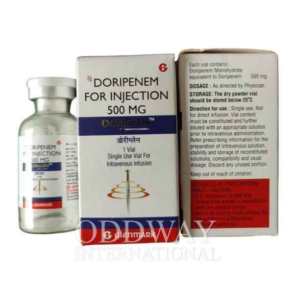Order Doripenem 500mg at lowest price. Doripenem 500mg Injection