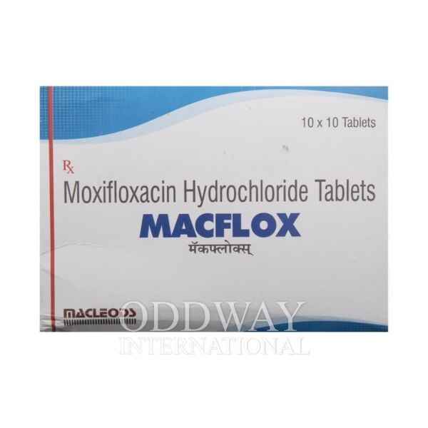 Order Moxifloxacin 400 mg at lowest price Macflox Moxifloxacin 400 mg Tablet