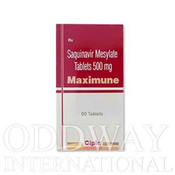 Order Saquinavir 500 mg at lowest price Maximune Saquinavir 500 mg Tablets