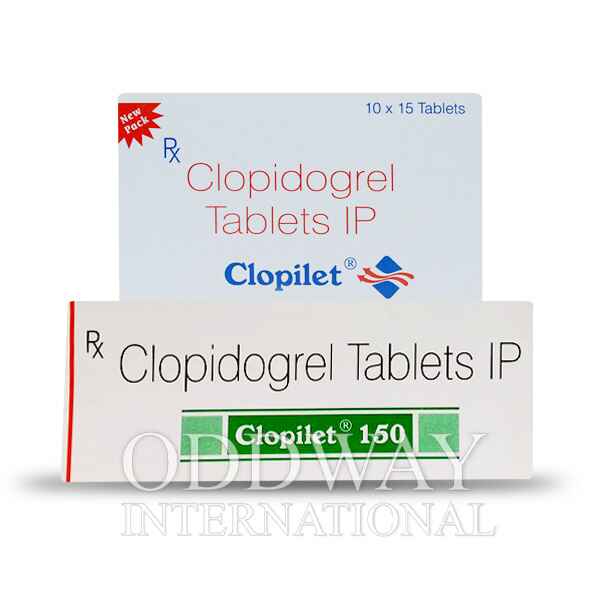 box of Clopidogrel 75 mg tablet