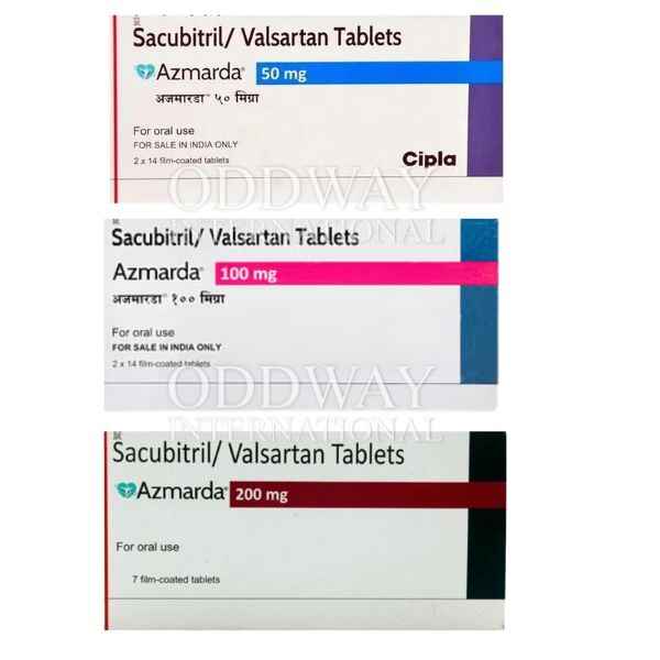 Order sacubitril valsartan 24 26 mg at lowest price Azmarda Sacubitril Valsartan 50 mg Tablet