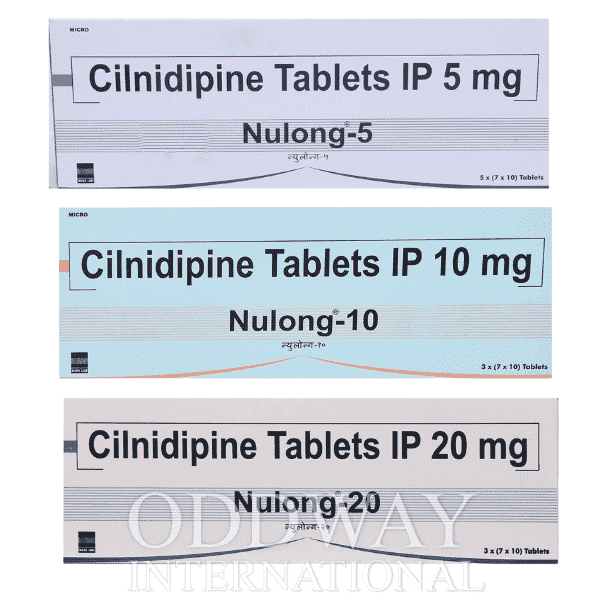 Cilnidipine Tablets in 5 mg 10 mg & 20 mg strength image