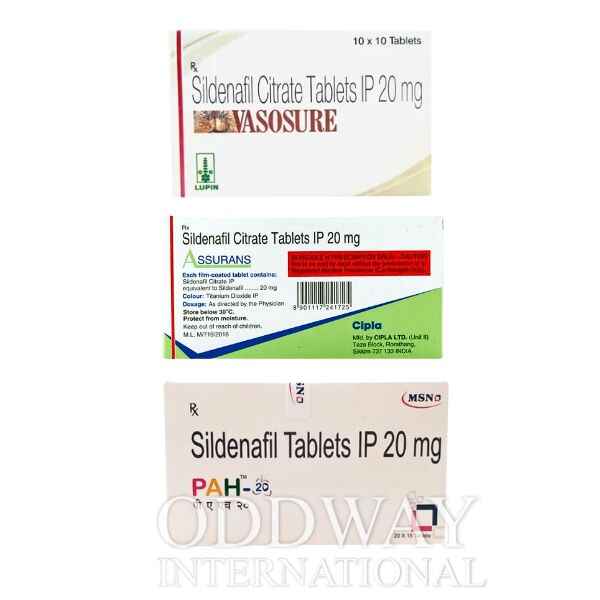 Sildenafil 20 mg for Pulmonary arterial hypertension PAH