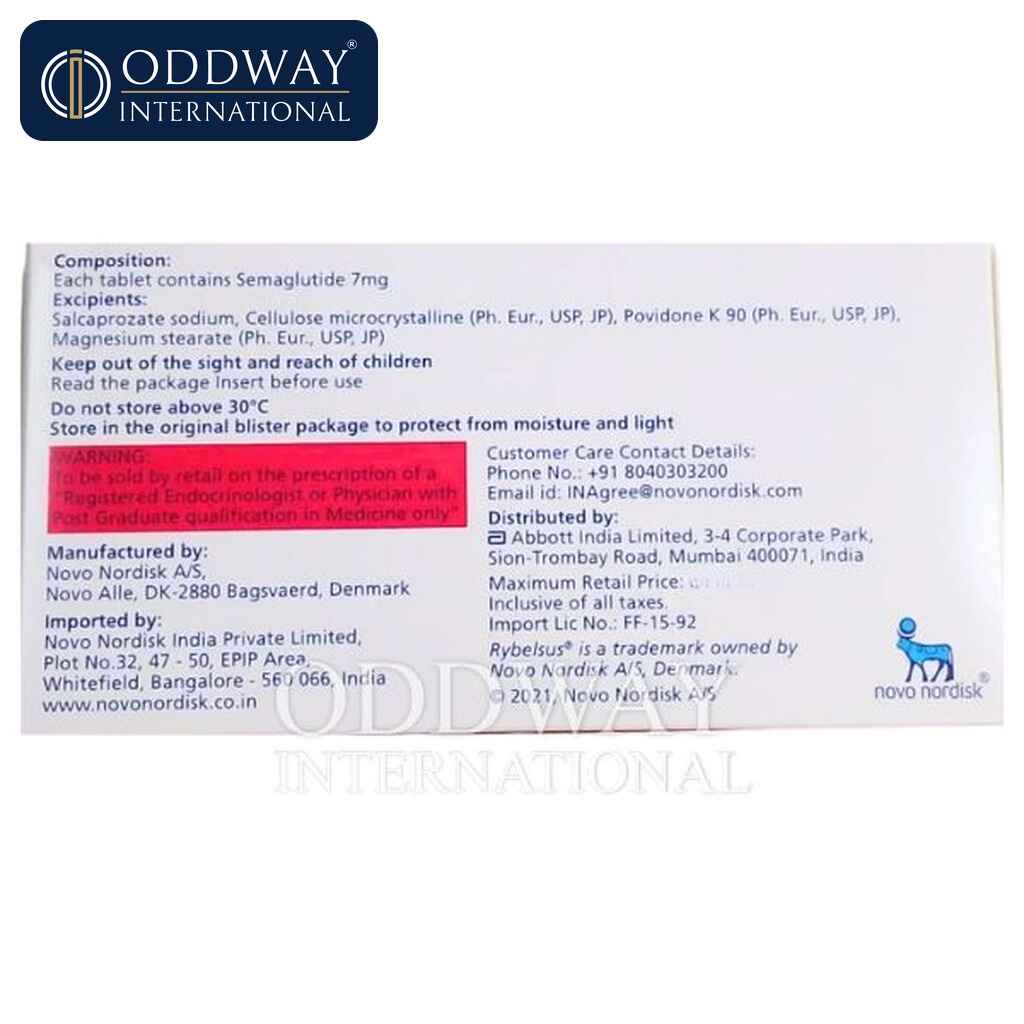 Find Rybelsus 7 mg At Discounted Affordable Pricing In India
